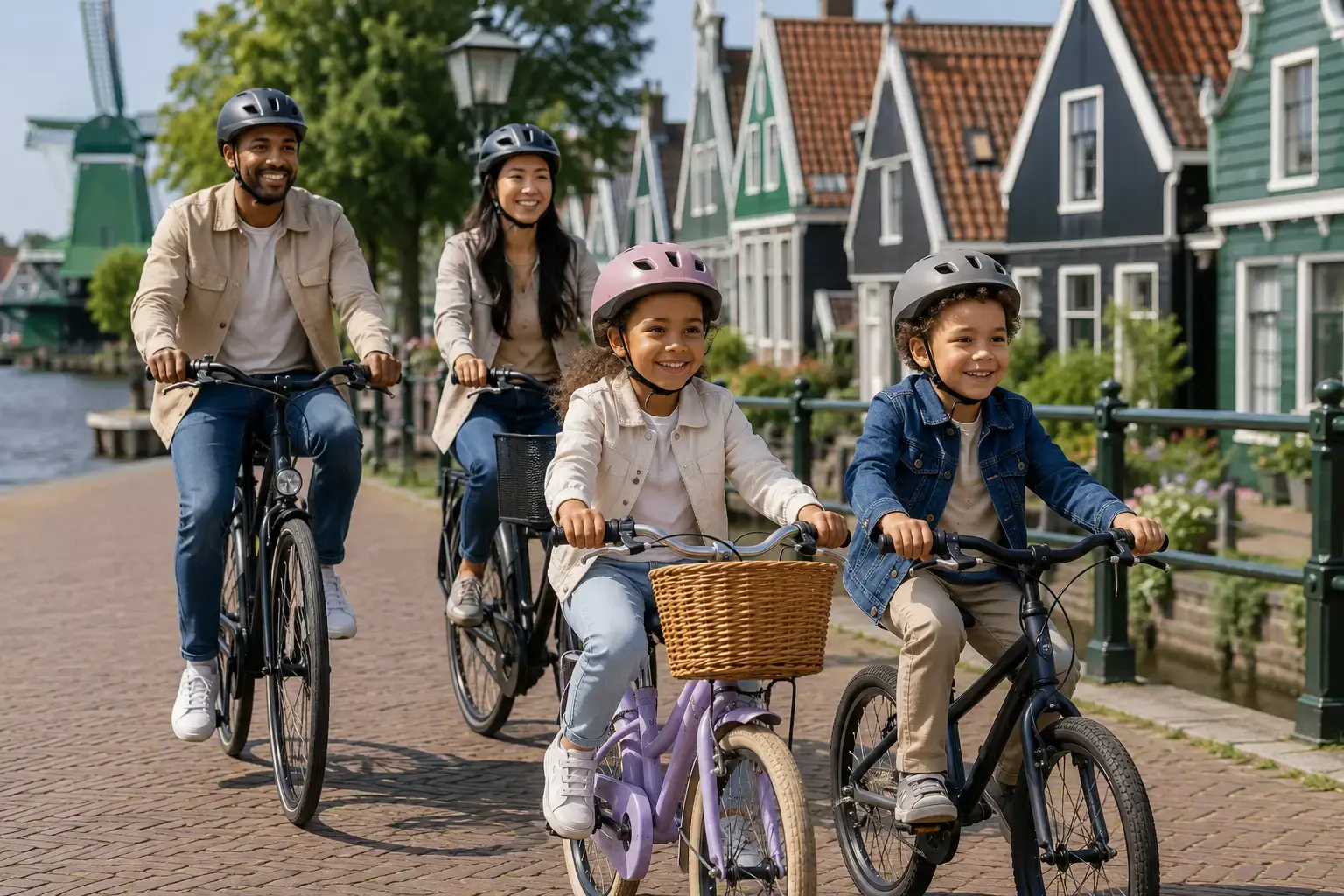 Fietshelm op tijdens fietsen in Zaandam | Zaandam Citybikes