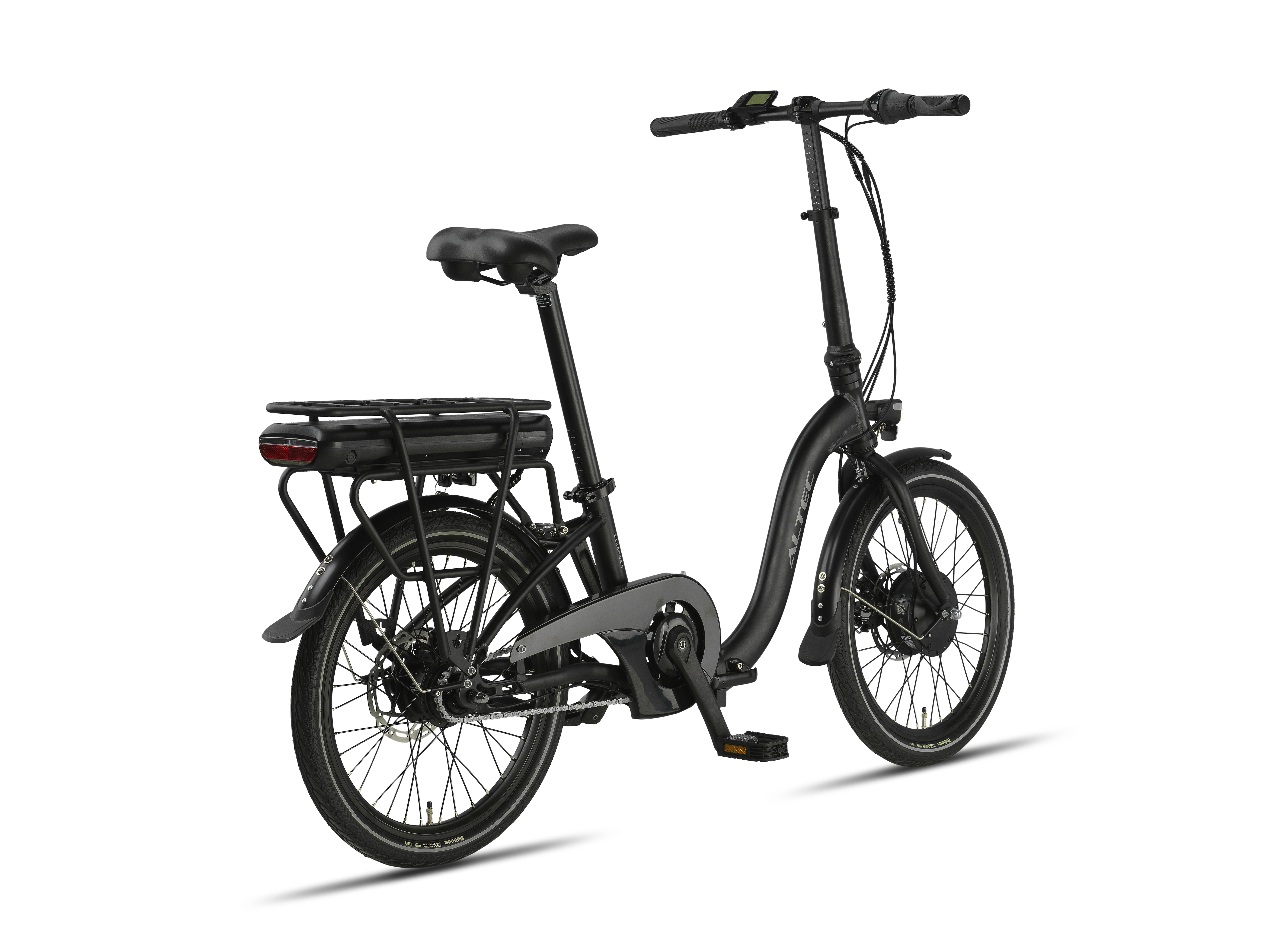 Altec Compact E-Bike Vouwfiets 20 inch 39 cm 468 Wh N-7 Mat Zwart *Pytes Accu 800052 *Lader 800053