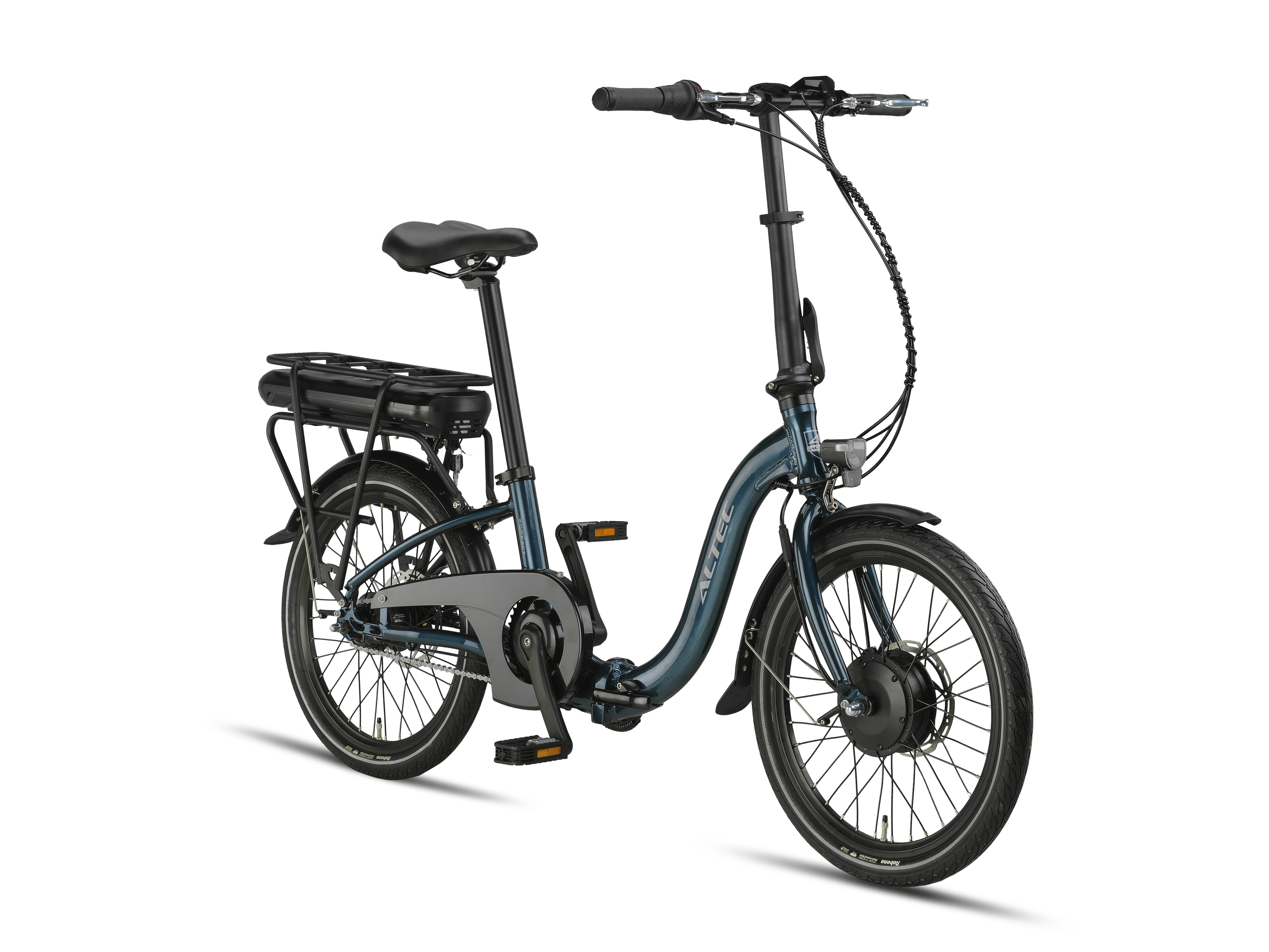 Altec Compact E-Bike Vouwfiets 20 inch 39 cm 468 Wh N-7 Patrol Blue 39cm *Pytes Accu 800052 *Lader 800053