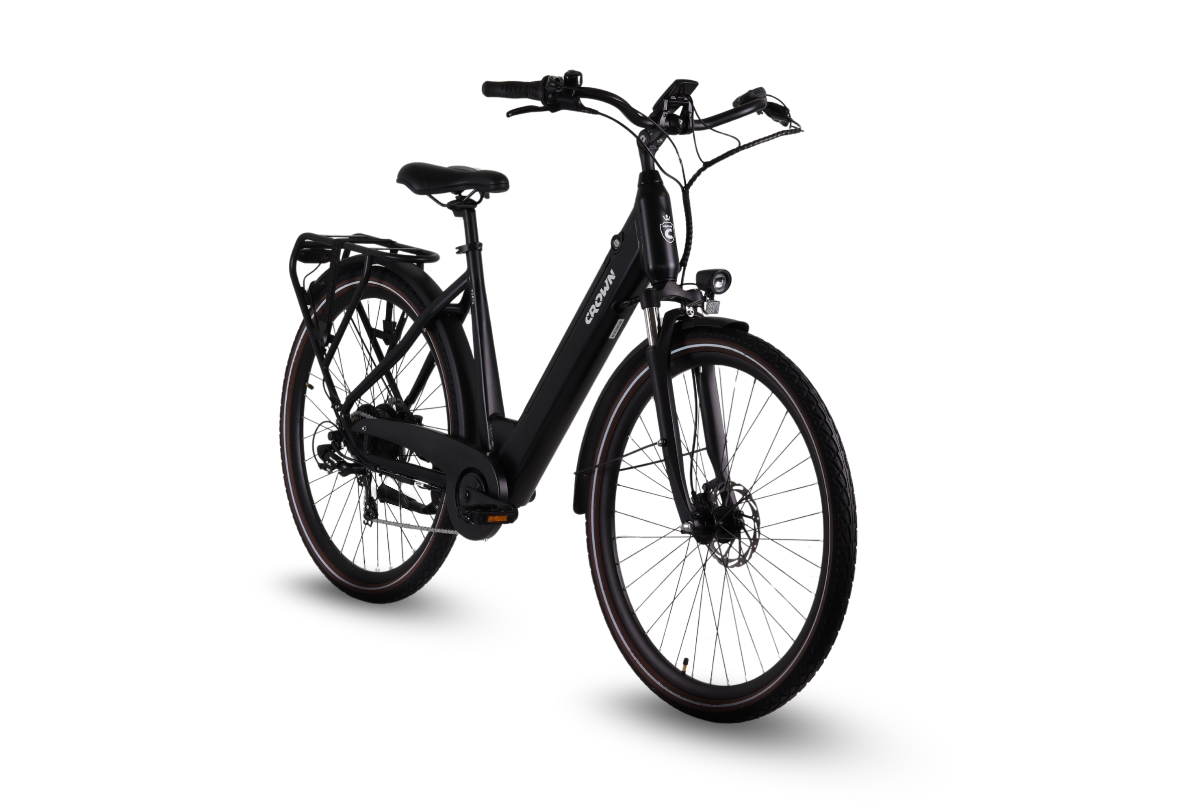 Porto E-Bike 28 inch 53cm 375Wh 7 spd. Achterwielaandriving Mat Zwart *Accu 800062*
