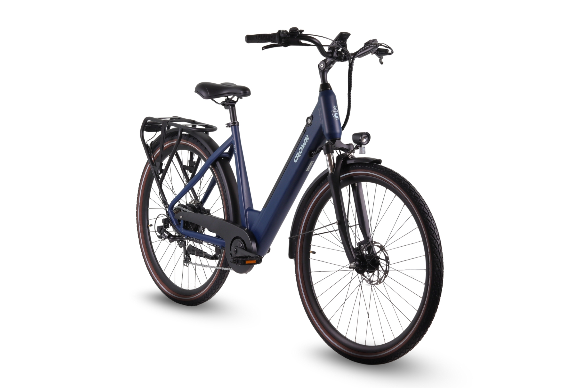 Porto E-Bike 28 inch 53cm 375Wh 7 spd. Achterwielaandriving Night Blue *Accu 800062*