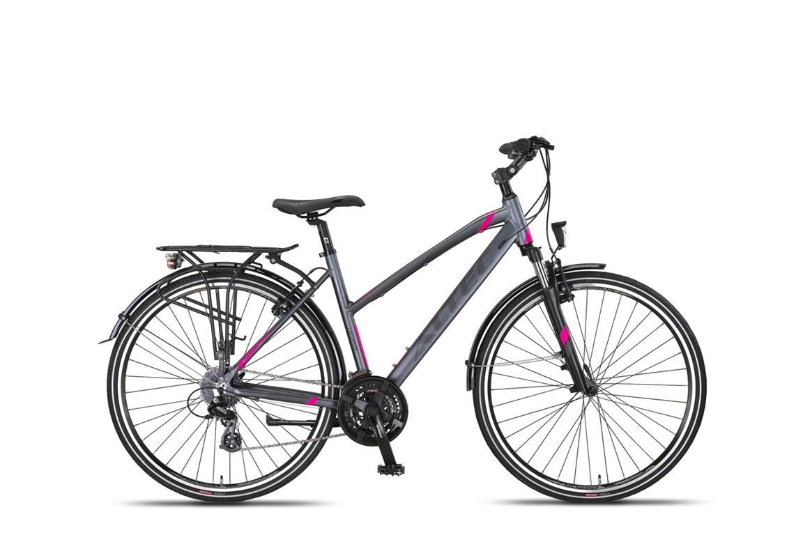 Altec Legarda (CT) LSM 28 inch Damesfiets V-Brakes 24 Versn. Antraciet/Pink *** VASTE LAGE PRIJS ***