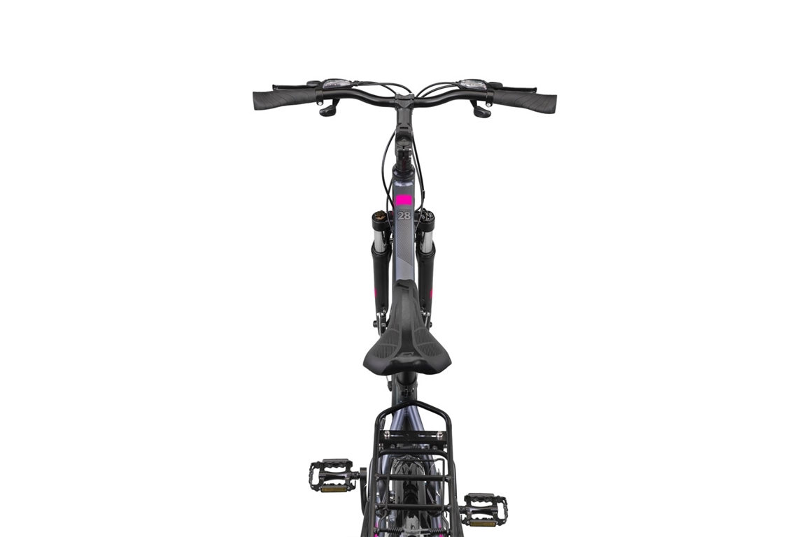 Altec Legarda (CT) LSM 28 inch Damesfiets V-Brakes 24 Versn. Antraciet/Pink *** VASTE LAGE PRIJS ***