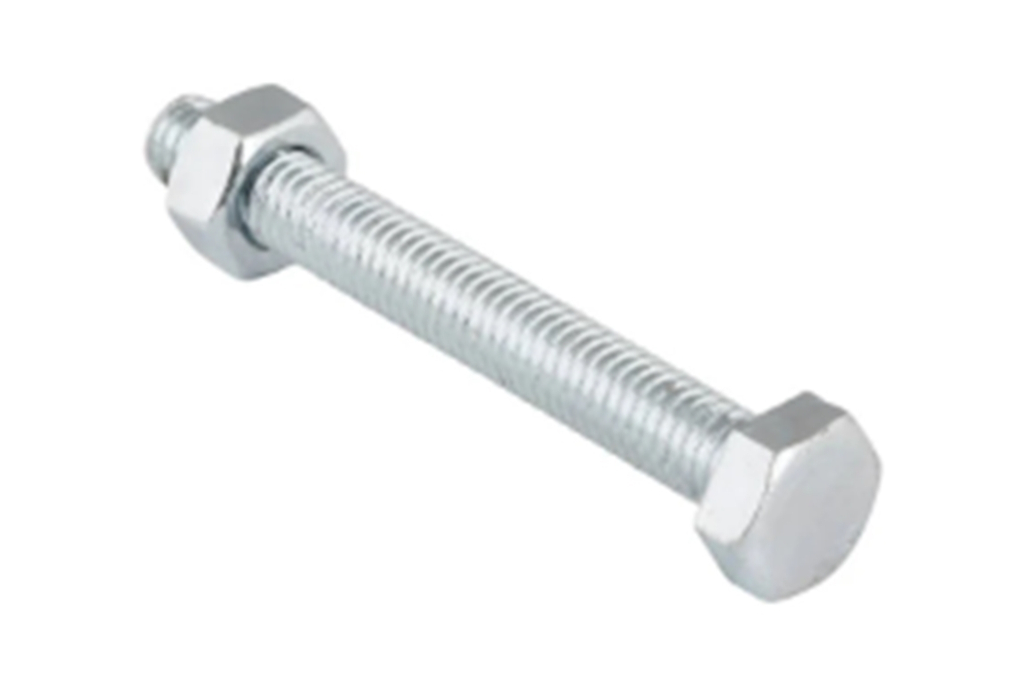 ZeskanttapBout + moer 8.8 M12x35mm CHROOM