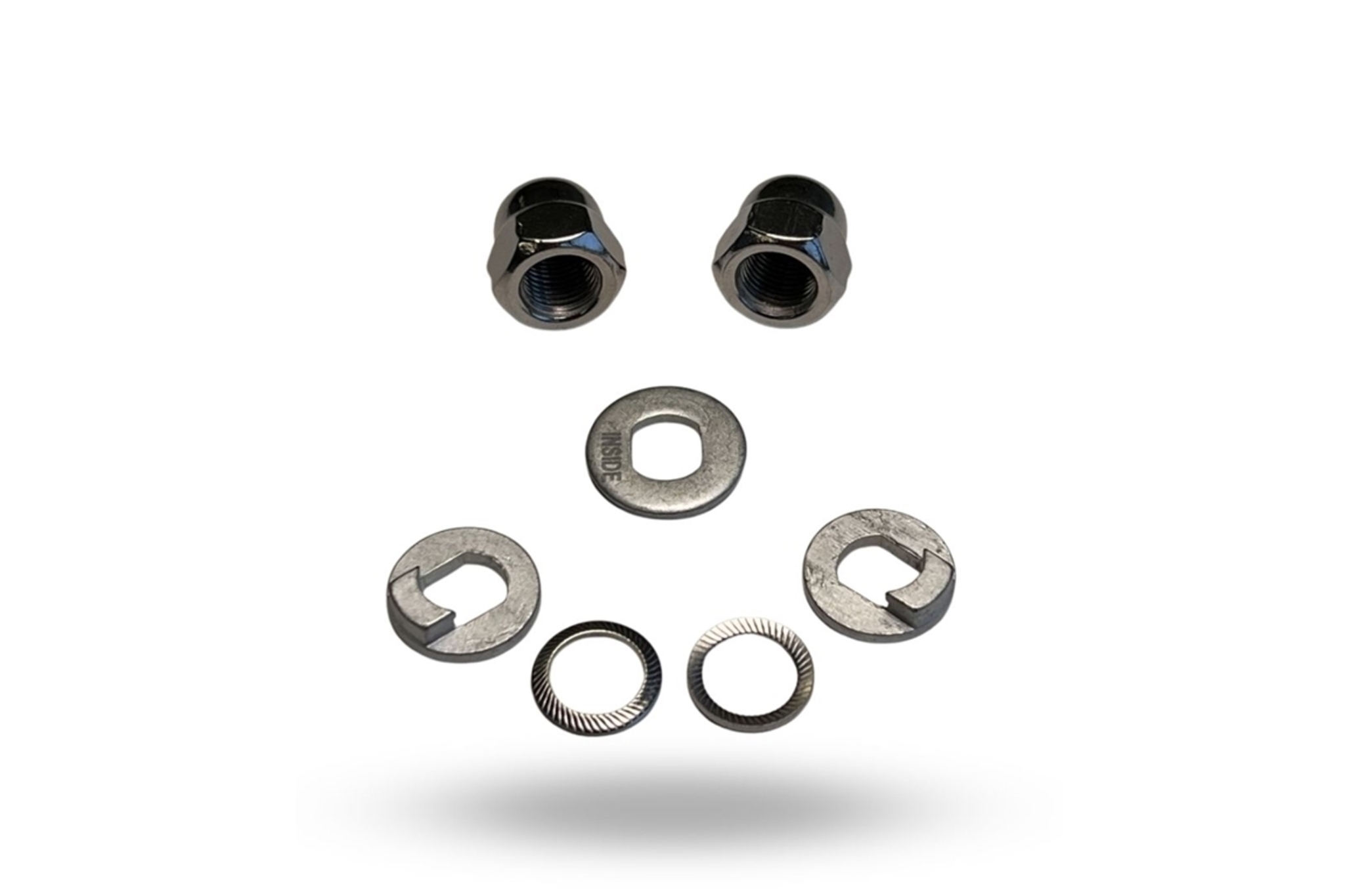 As Dopmoer set E-Bike A2 met rubber CHROOM