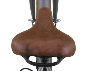 Zadel 24/26 INCH Bruin Metro Mat Zwart/Lime Green/ Frozen Blue/Mat Grey