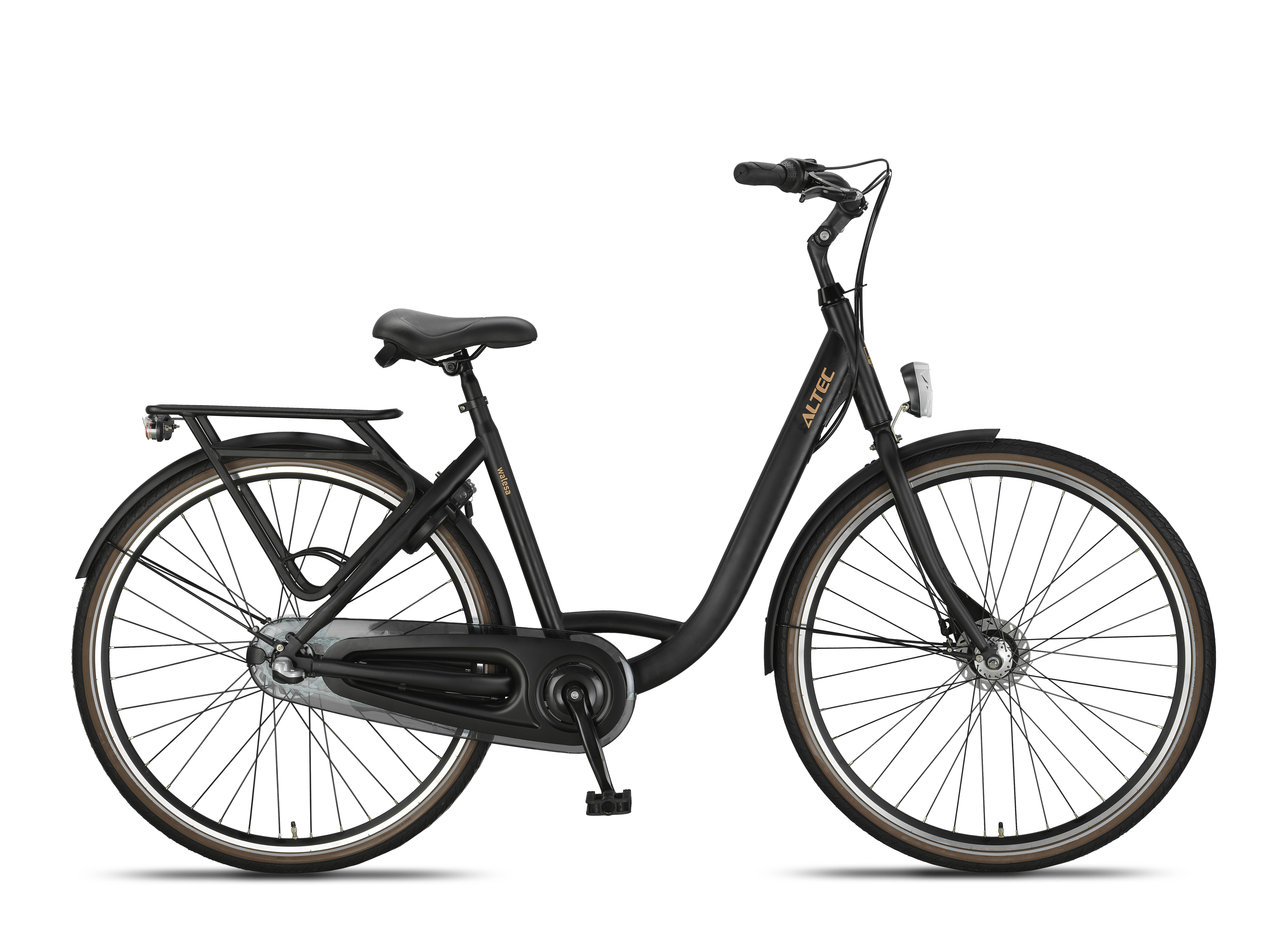 Altec Walesa 28 inch Damesfiets N-3 55cm Mat Zwart
