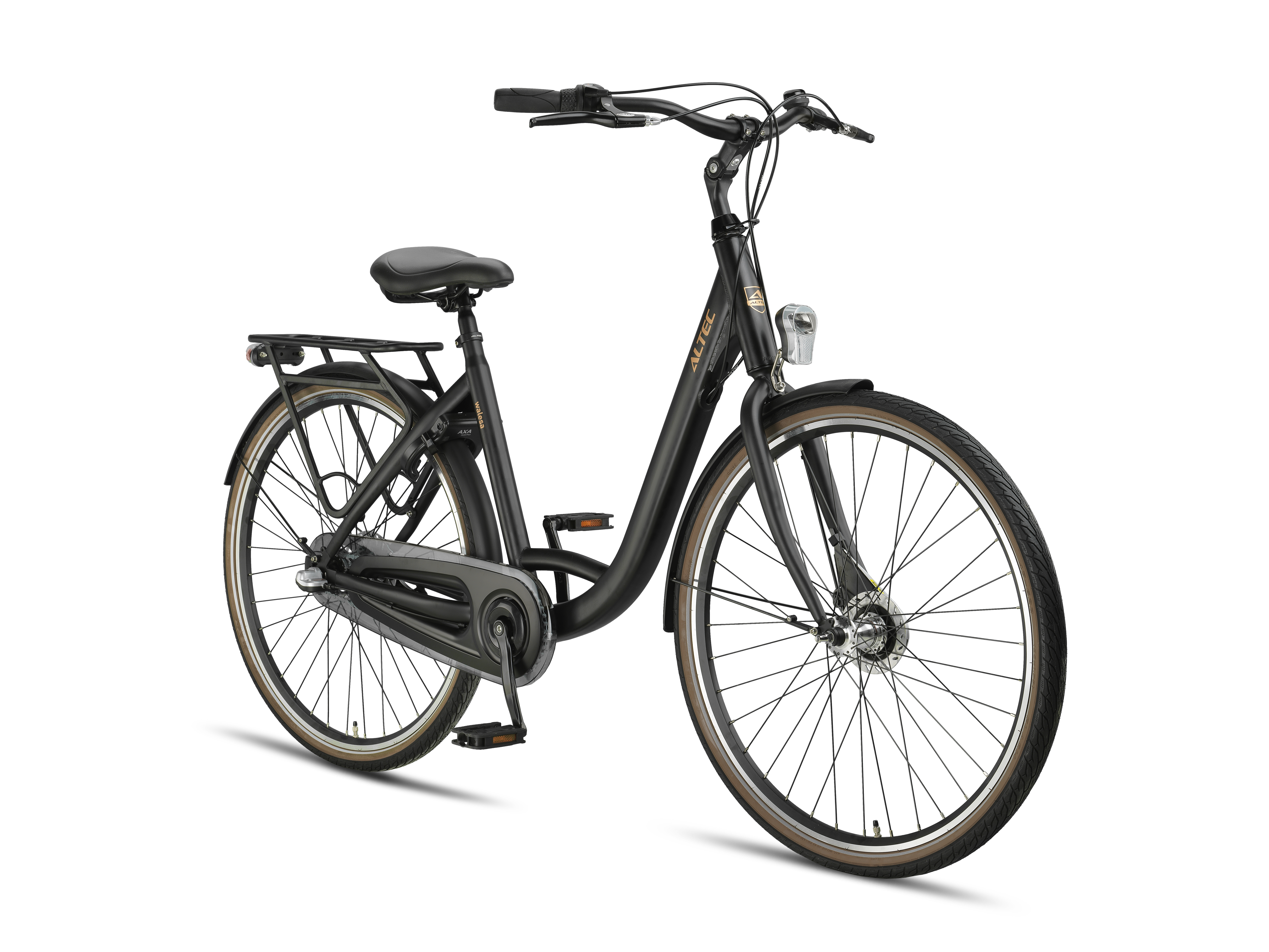 Altec Walesa 28 inch Damesfiets N-3 55cm Mat Zwart