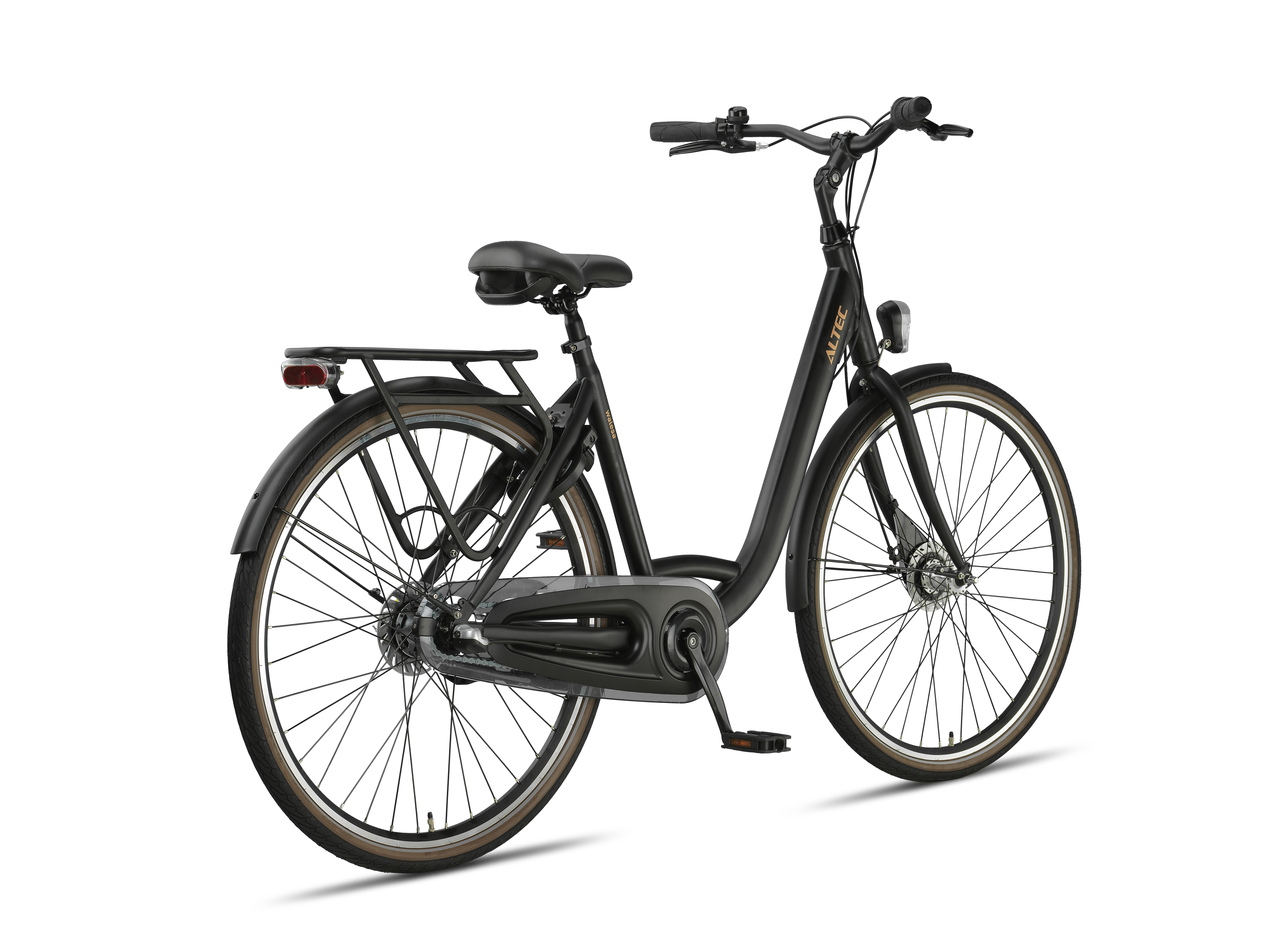 Altec Walesa 28 inch Damesfiets N-3 55cm Mat Zwart