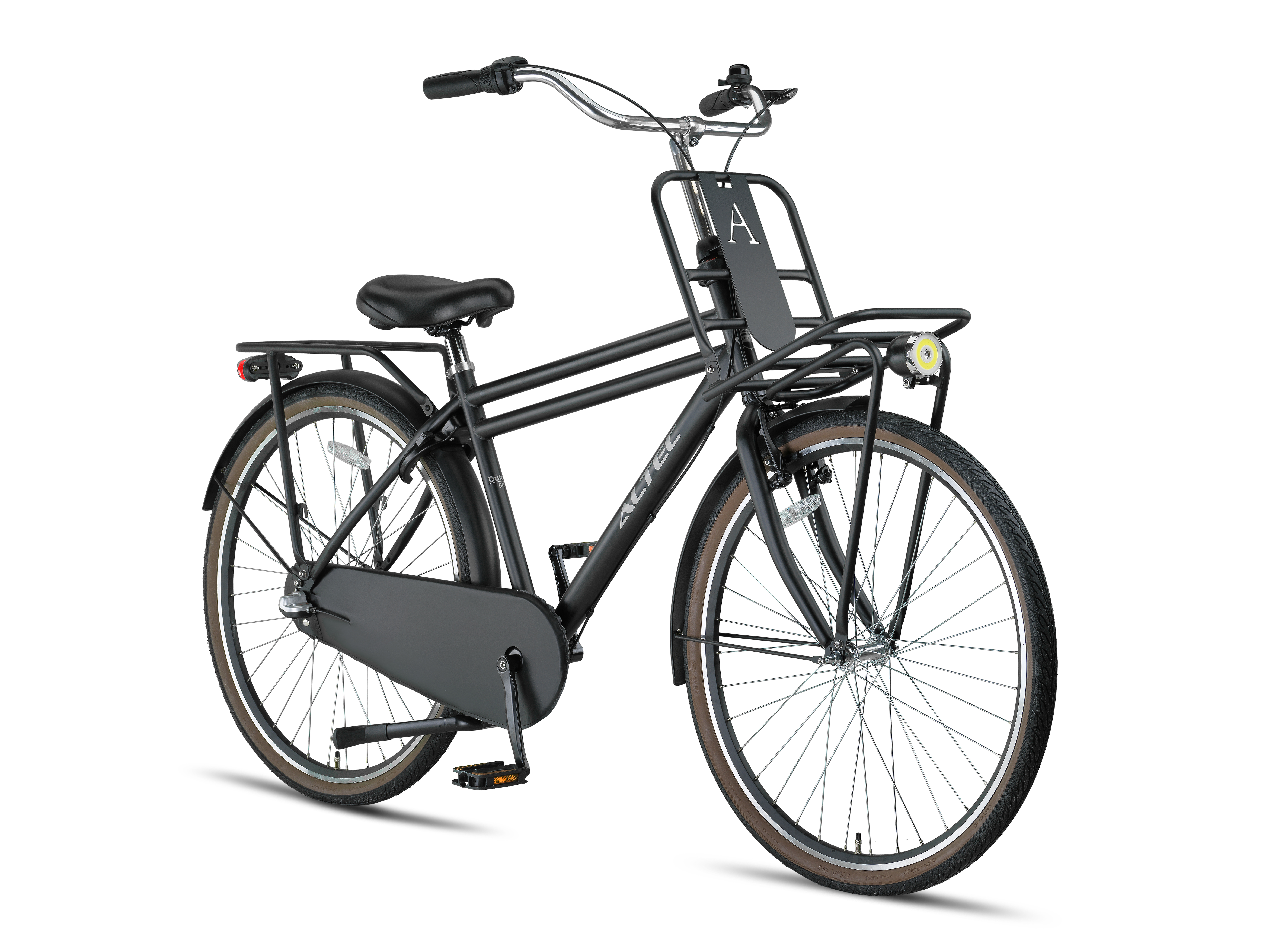 Altec Dutch 28inch Transportfiets N-3 Heren 50cm Mat Zwart