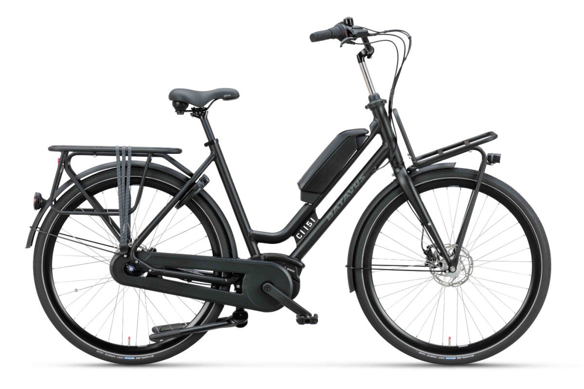 BATAVUS Quip E-Go Dames Zwart 55cm 2025