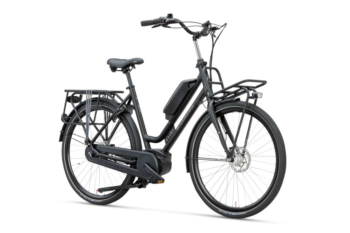 BATAVUS Quip E-Go Dames Zwart 55cm 2025